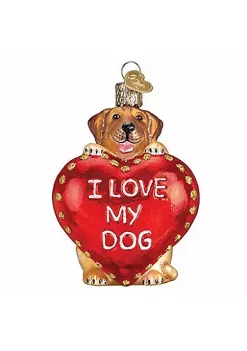 Flash Sale 🤩 Old World 🎄 Christmas I Love My 🐶 Dog Glass Blown Ornament ⌛