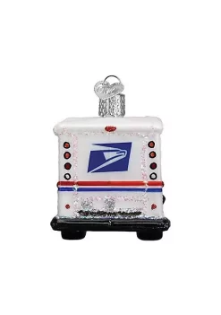 Hot Sale ✨ Old World 🎅 Christmas 46086 Glass Blown USPS Mail Truck Ornament 🔔 -Old World Christmas Shop Belk 1962