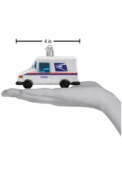 Hot Sale ✨ Old World 🎅 Christmas 46086 Glass Blown USPS Mail Truck Ornament 🔔 -Old World Christmas Shop Belk 1964