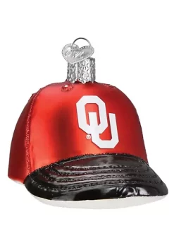 Promo ๐ Old World ๐ Christmas Hanging Blown Glass Tree Ornaments, Oklahoma Sooners โพ Baseball Cap ๐งจ