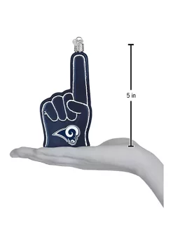 Outlet 👍 Old World 🔔 Christmas Los Angeles Rams Foam Finger Ornament For 🔔 Christmas Tree 🤩 -Old World Christmas Shop Belk 2017