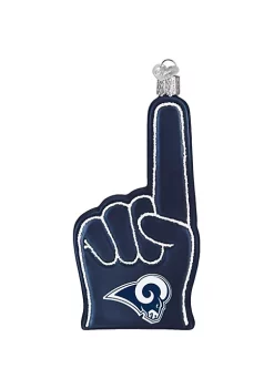 Outlet 👍 Old World 🔔 Christmas Los Angeles Rams Foam Finger Ornament For 🔔 Christmas Tree 🤩 -Old World Christmas Shop Belk 2018