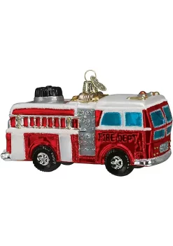 Coupon ⌛ Old World ❄ Christmas Glass Blown Ornaments, Fire Truck 😉 -Old World Christmas Shop Belk 2062