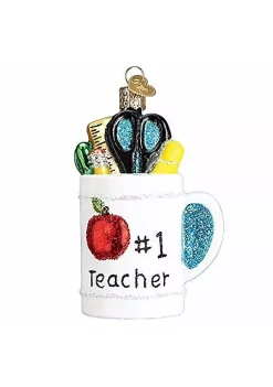 Wholesale 🤩 Old World ❄ Christmas Teacher Gifts Glass Blown Ornament 😍