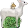 Deals ✔️ Old World ❄ Christmas Hanging Glass Tree Ornament, Seneca White Deer 🎁 -Old World Christmas Shop Belk 2070
