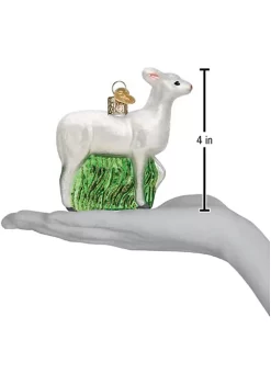 Deals ✔️ Old World ❄ Christmas Hanging Glass Tree Ornament, Seneca White Deer 🎁 -Old World Christmas Shop Belk 2073