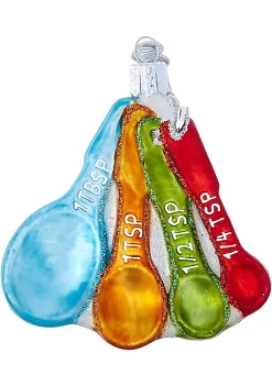 Buy 🧨 Old World 🎄 Christmas Measuring Spoons Glass Blown Ornament 🔔 -Old World Christmas Shop Belk 2085
