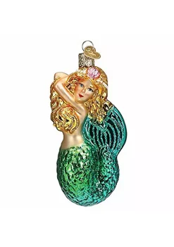 Deals 🌟 Old World 🎄 Christmas 10234 Glass Blown Seashell Mermaid Ornament 💯