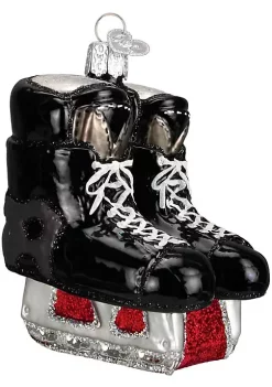 Coupon 😉 Old World 🔔 Christmas 2020 🔔 Christmas Ornament Hockey Skates Glass Blown Ornament for 🔔 Christmas Tree 😀 -Old World Christmas Shop Belk 2096