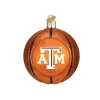 Discount 💯 Old World 🔔 Christmas Texas A&M Aggies 3'' Glass 🏀 Basketball Ornament 👏 -Old World Christmas Shop Belk 2124