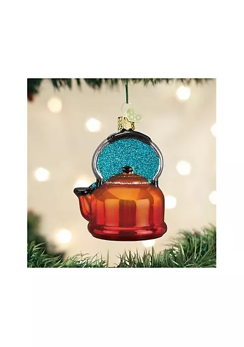 Brand new π Old World π Christmas Tea Kettle Glass Blown Ornament π 4 Brand new π Old World π Christmas Tea Kettle Glass Blown Ornament π - Image 2