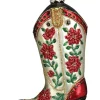 Budget 🔥 Old World ❄ Christmas 32160 Glass Blown ❄ Christmas Cowgirl Boot Ornament 😀 -Old World Christmas Shop Belk 2141