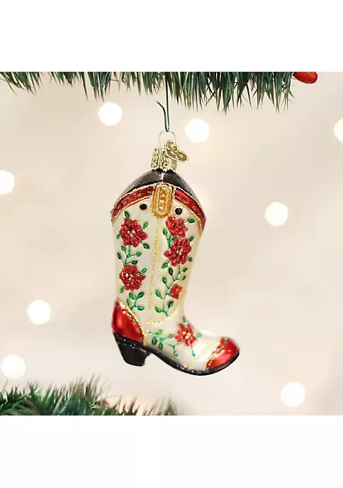 Budget ๐ฅ Old World โ Christmas 32160 Glass Blown โ Christmas Cowgirl Boot Ornament ๐ 4 Budget ๐ฅ Old World โ Christmas 32160 Glass Blown โ Christmas Cowgirl Boot Ornament ๐ - Image 2