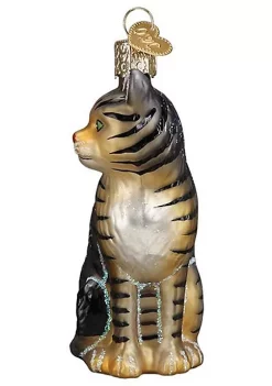 Wholesale 🔔 Old World 🎄 Christmas 12554 Glass Blown Tabby Cat Ornament 😉 -Old World Christmas Shop Belk 2155