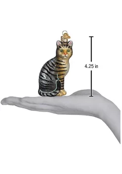 Wholesale 🔔 Old World 🎄 Christmas 12554 Glass Blown Tabby Cat Ornament 😉 -Old World Christmas Shop Belk 2156