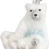 Cheapest 🥰 Old World ❄ Christmas 12249 Glass Blown Polar Bear With Cub Ornament 🔔