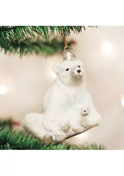 Cheapest 🥰 Old World ❄ Christmas 12249 Glass Blown Polar Bear With Cub Ornament 🔔 -Old World Christmas Shop Belk 2178