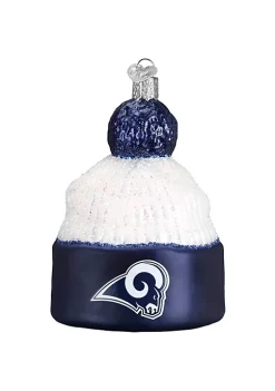 Coupon 👍 Old World 🔔 Christmas Los Angeles Rams Beanie Ornament For 🔔 Christmas Tree 🛒