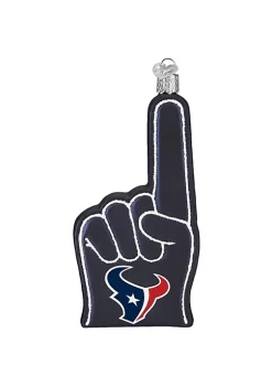 Wholesale ⭐ Old World ❄ Christmas Houston Texans Foam Finger Ornament For ❄ Christmas Tree 🎁