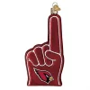 Best Pirce 👍 Old World 🎁 Christmas Old World Blown Glass 🎁 Christmas Ornament, Arizona Cardinals Foam Finger (#70118) ⭐ -Old World Christmas Shop Belk 2268