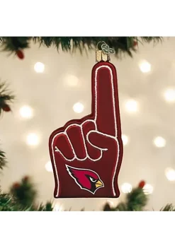 Best Pirce 👍 Old World 🎁 Christmas Old World Blown Glass 🎁 Christmas Ornament, Arizona Cardinals Foam Finger (#70118) ⭐ -Old World Christmas Shop Belk 2270