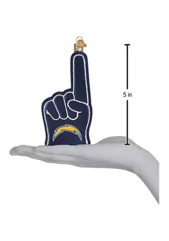 Promo ✨ Old World 🔔 Christmas Los Angeles Chargers Foam Finger Ornament For 🔔 Christmas Tree 🔔 -Old World Christmas Shop Belk 2276