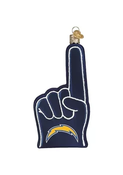 Promo ✨ Old World 🔔 Christmas Los Angeles Chargers Foam Finger Ornament For 🔔 Christmas Tree 🔔 -Old World Christmas Shop Belk 2277