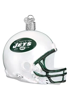 Outlet 🎉 Old World 🎅 Christmas New York Jets Helmet Ornament For 🎅 Christmas Tree ❤️