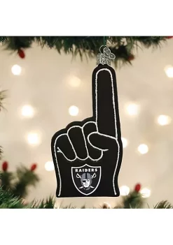Flash Sale 🔔 Old World 🎄 Christmas Las Vegas Raiders Foam Fingr Ornament For 🎄 Christmas Tree 💯 -Old World Christmas Shop Belk 2287