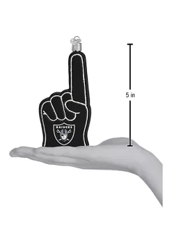 Flash Sale 🔔 Old World 🎄 Christmas Las Vegas Raiders Foam Fingr Ornament For 🎄 Christmas Tree 💯 -Old World Christmas Shop Belk 2289