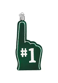 Budget ⌛ Old World ❄ Christmas New York Jets Foam Finger Ornament For ❄ Christmas Tree 👏 -Old World Christmas Shop Belk 2302