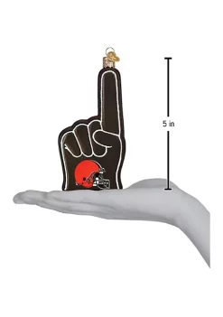 New ⌛ Old World 🔔 Christmas Cleveland Browns Foam Finger Ornament For 🔔 Christmas Tree ❤️ -Old World Christmas Shop Belk 2308