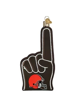 New ⌛ Old World 🔔 Christmas Cleveland Browns Foam Finger Ornament For 🔔 Christmas Tree ❤️ -Old World Christmas Shop Belk 2309