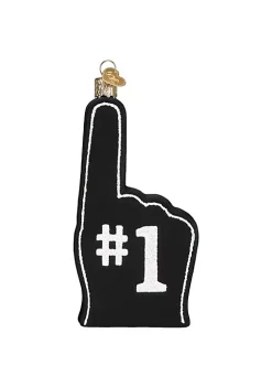 Cheap ⭐ Old World 🎁 Christmas Jacksonville Jagrs Foam Finger Ornament For 🎁 Christmas Tree ✔️ -Old World Christmas Shop Belk 2341