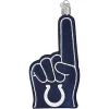 Brand new ⌛ Old World 🎄 Christmas Indianapolis Colts Foam Finger Ornament For 🎄 Christmas Tree 👏