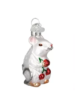 Best deal 🥰 Old World 🔔 Christmas Hanging Glass Tree Ornament, White Mouse 👏 -Old World Christmas Shop Belk 235
