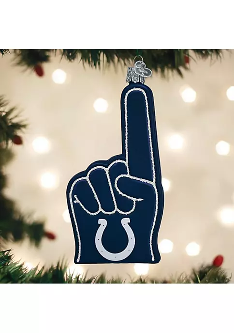 Brand new β Old World π Christmas Indianapolis Colts Foam Finger Ornament For π Christmas Tree π 4 Brand new β Old World π Christmas Indianapolis Colts Foam Finger Ornament For π Christmas Tree π - Image 2
