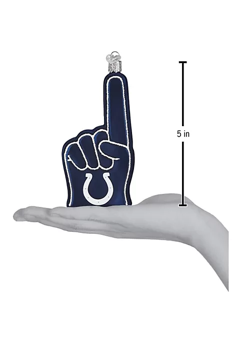 Brand new β Old World π Christmas Indianapolis Colts Foam Finger Ornament For π Christmas Tree π 6 Brand new β Old World π Christmas Indianapolis Colts Foam Finger Ornament For π Christmas Tree π - Image 4