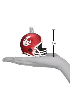 Best Sale 🤩 Old World 🔔 Christmas Hanging Glass Tree Ornament, WSU Football Helmet 🎉 -Old World Christmas Shop Belk 2390