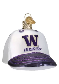 Outlet ⭐ Old World ❄ Christmas Glass Blown Tree Ornament, Washington ⚾ Baseball Cap 👏