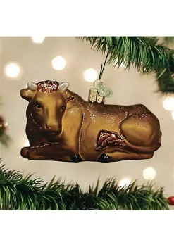 Cheapest 😉 Old World 🎄 Christmas Hanging Glass Tree Ornament, Ox ✨ -Old World Christmas Shop Belk 2404