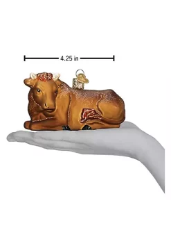 Cheapest 😉 Old World 🎄 Christmas Hanging Glass Tree Ornament, Ox ✨ -Old World Christmas Shop Belk 2407