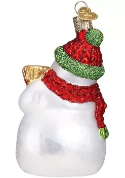 Outlet 🔔 Old World 🎄 Christmas 24197 Glass Blown Snowman with Broom Ornament 🌟 -Old World Christmas Shop Belk 2410