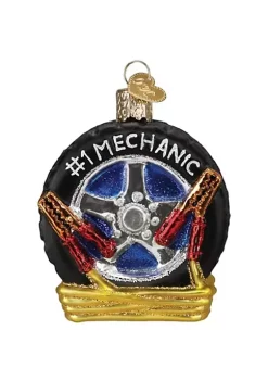 Best Sale ๐ Old World โ Christmas Glass Blown Tree Ornament, Auto Mechanic ๐