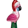 Best Pirce 😀 Old World 🎄 Christmas 16032 Glass Blown Yard Flamingo Ornament 👏