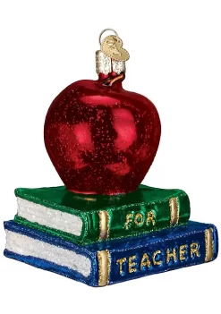 Brand new 🔔 Old World 🎄 Christmas Teacher Gifts Glass Blown Ornaments for 🎄 Christmas Tree Apple ❤️ -Old World Christmas Shop Belk 2475