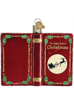 New ⭐ Old World ❄ Christmas Glass Blown Ornament The Night Before ❄ Christmas (#32381) 😀