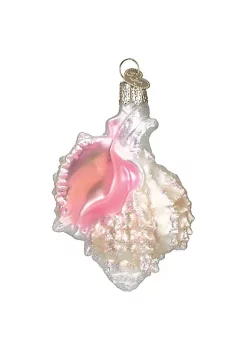Coupon 💯 Old World 🔔 Christmas Beach Shells Glass Blown Ornaments Mexican Seashell (#12177) ⌛
