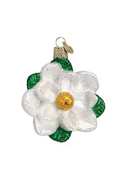 Outlet 🎁 Old World 🎄 Christmas Magnolia Glass Blown Ornament 🔔 -Old World Christmas Shop Belk 2511