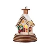Best Sale 😀 Old World 🎅 Christmas Ginger Cottages Elf Cottage Illuminated (GC001) Ornament, Multi (#80000) 😀